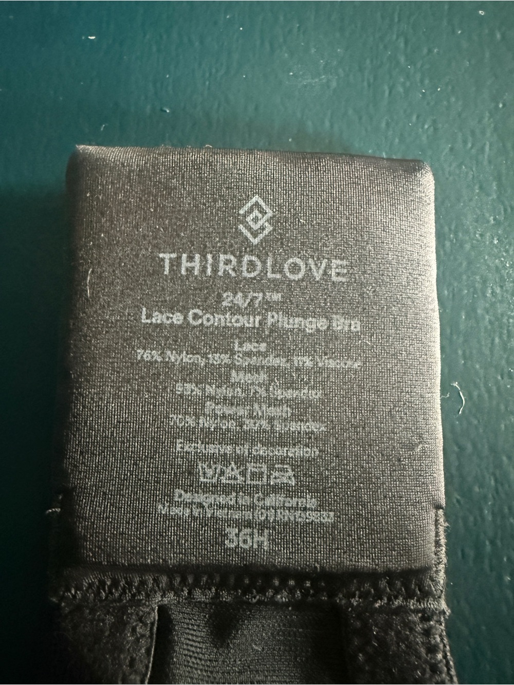 ThirdLove Black Lace Contour Plunge Underwire Bra NWOT - Picture 5 of 5